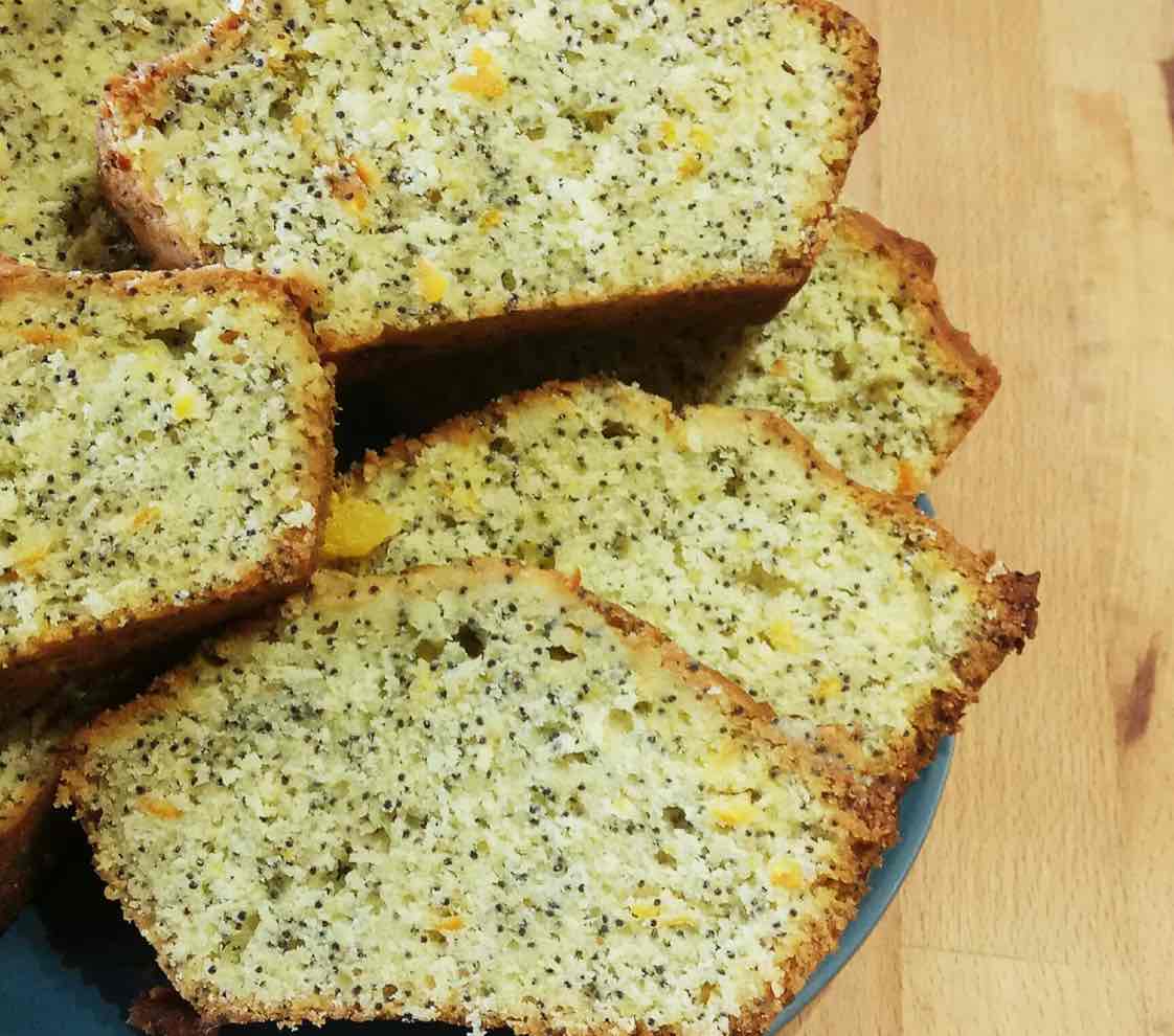 Cake orange et pavot